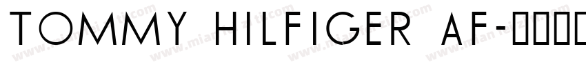 TOMMY HILFIGER AF字体转换